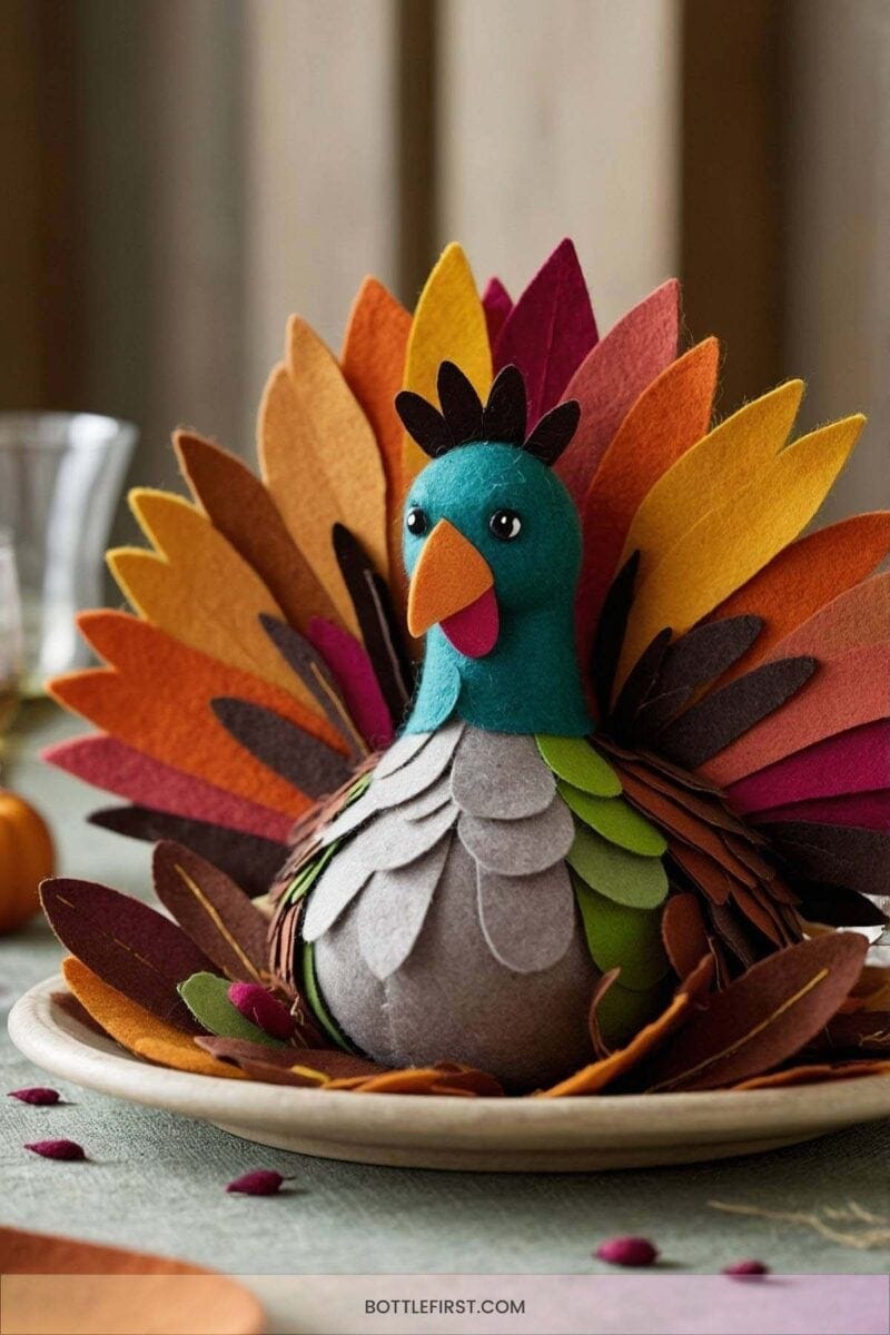 17. Felt Turkey Decorations 2