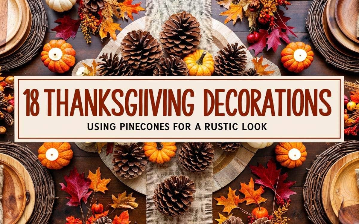 Thanksgiving Decorations Using Pinecones for a Rustic Look