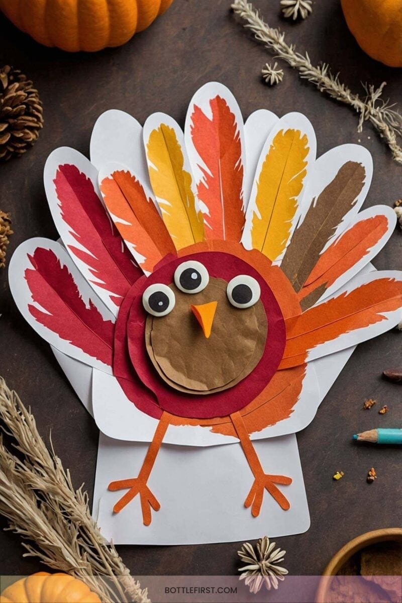 2. Turkey Handprint Crafts 1