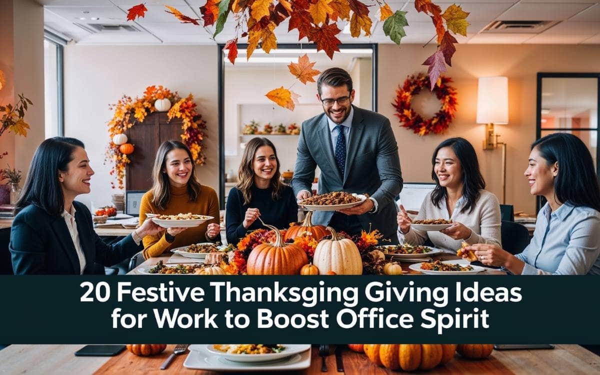 20 Festive Thanksgiving Ideas for Work to Boost Office Spirit
