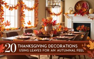 Thanksgiving Decorations Using Leaves for an Autumnal Feel
