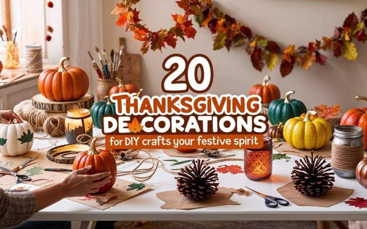 20 Thanksgiving Decorations for DIY Crafts to Inspire Your Festive Spirit