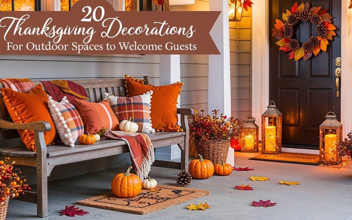 Thanksgiving Decorations for Outdoor Spaces to Welcome Guests