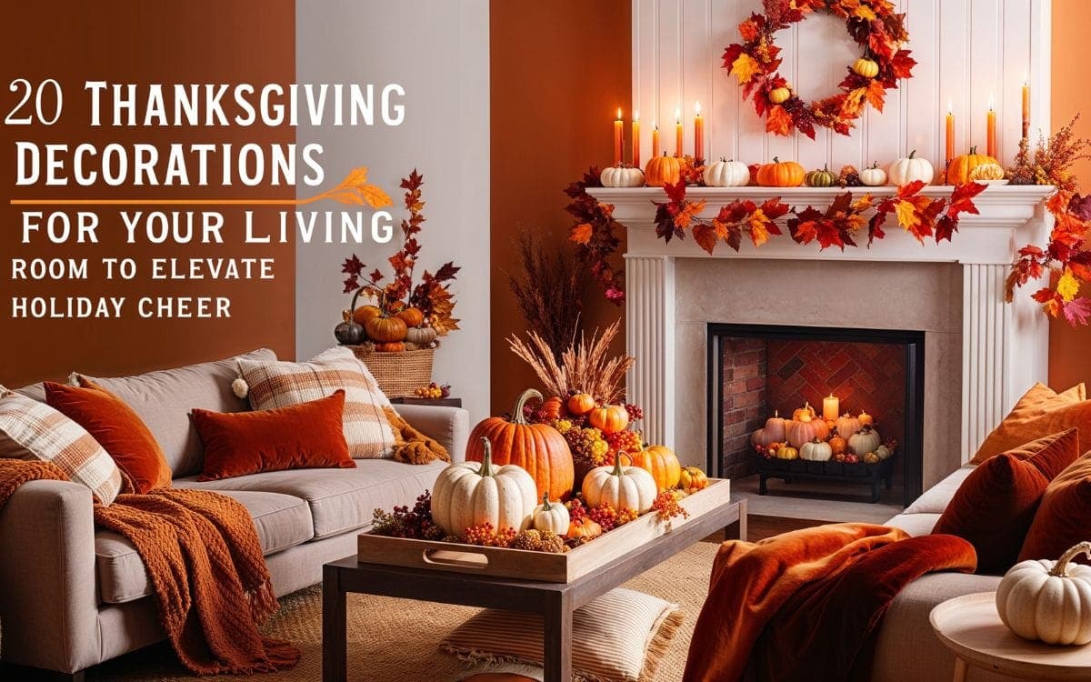 20 Thanksgiving Decorations for Your Living Room to Elevate Holiday Cheer