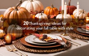 20 Thanksgiving Ideas for Decorating Your Fall Table with Style