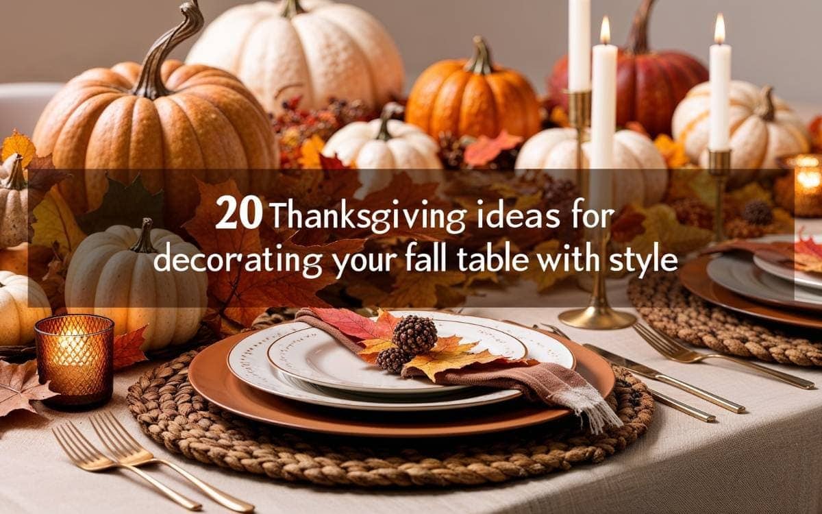 20 Thanksgiving Ideas for Decorating Your Fall Table with Style