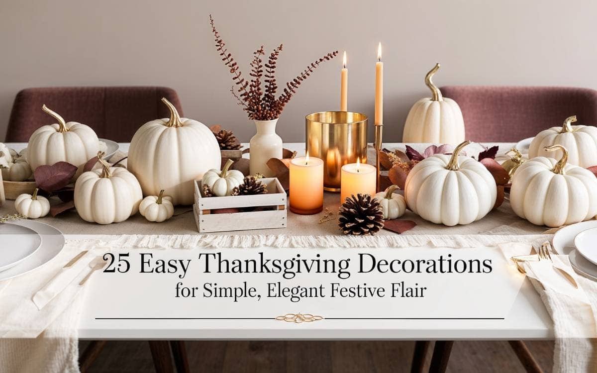 Easy Thanksgiving Decorations for Simple Elegant Festive Flair