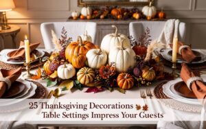 25 Thanksgiving Decorations for Table Settings to Impress Your Guests