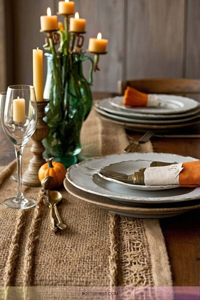 5. Burlap Table Runner 2
