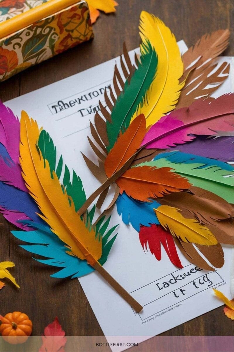 6. Crafting Thankful Turkeys 1