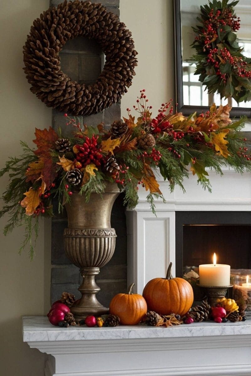 Festive Mantel Decorations ()