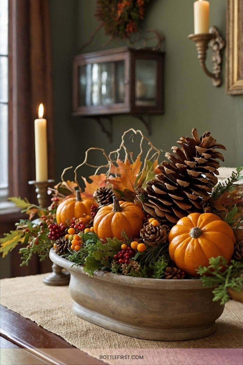 DIY Cornucopia Wall Art