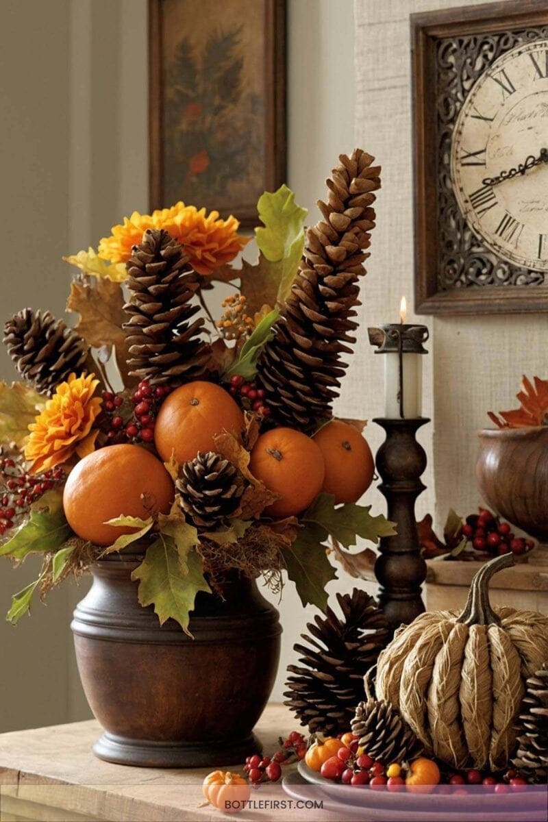 DIY Cornucopia Wall Art