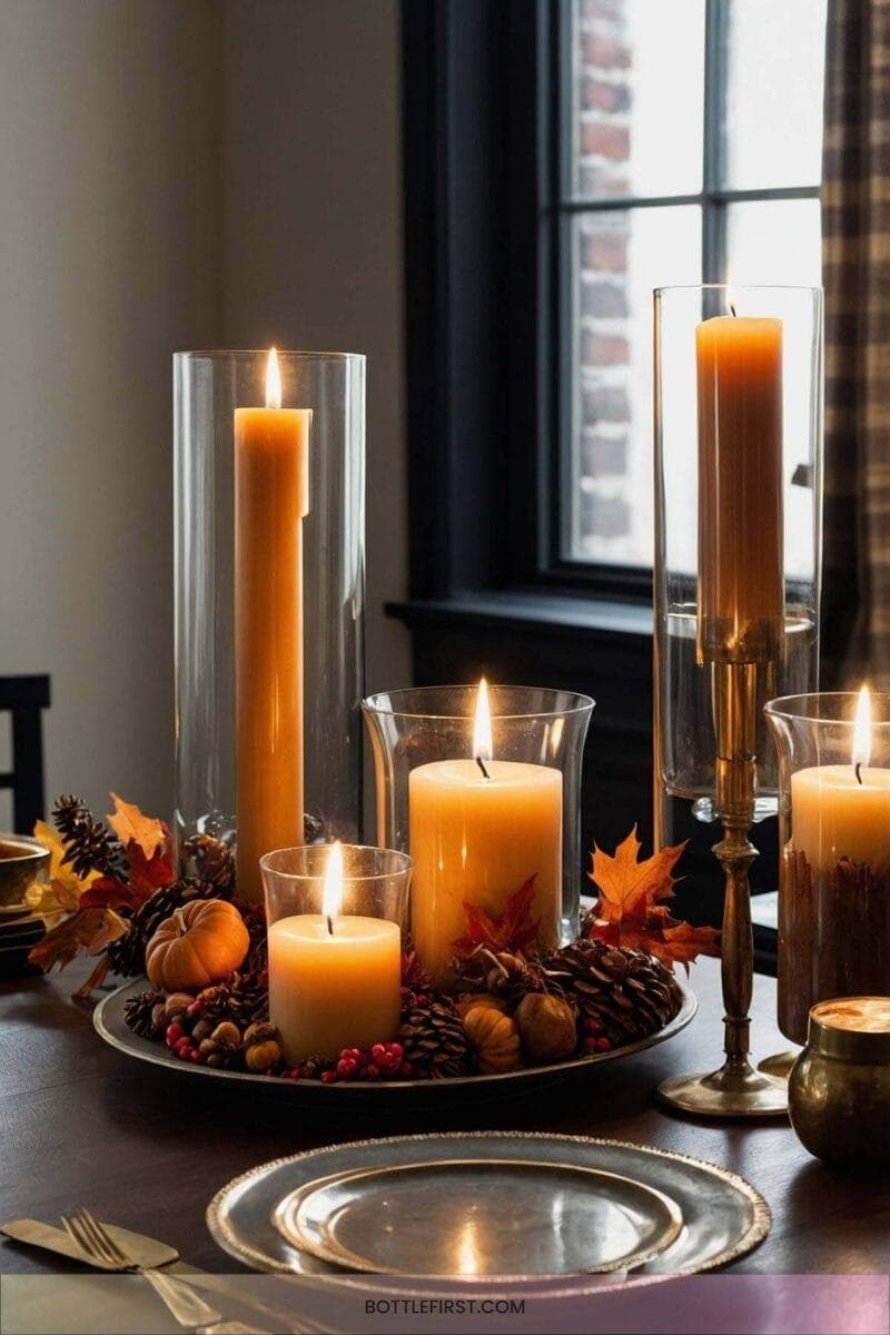 Minimalist Candle Arrangements