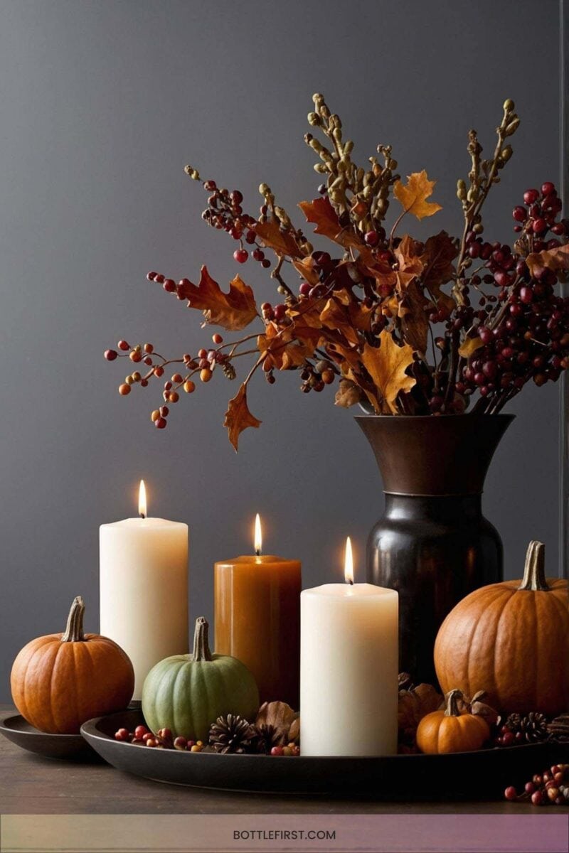Minimalist Candle Arrangements