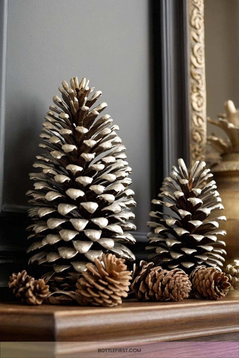 Pinecone Mantel Decorations