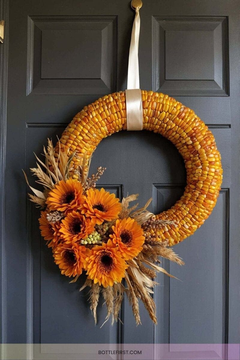 Rustic Corn Husk Wreaths