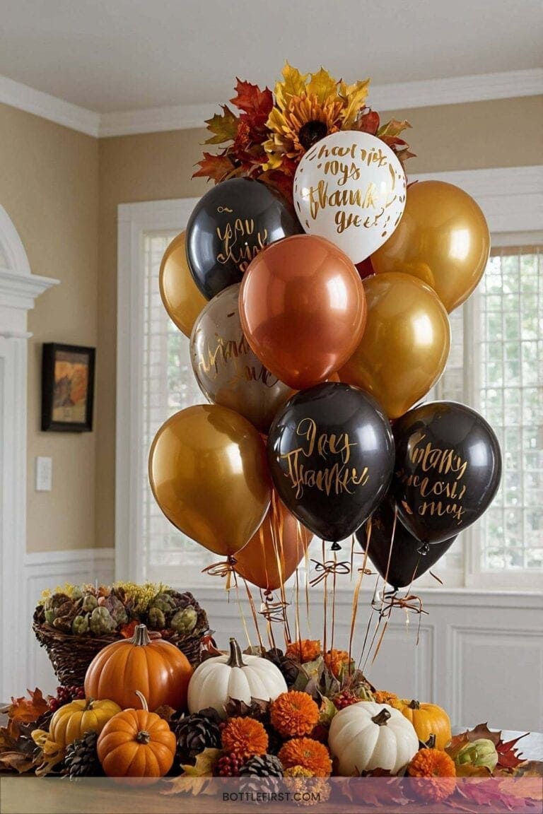 15 Thanksgiving Decorations With Balloons For A Playful Twist