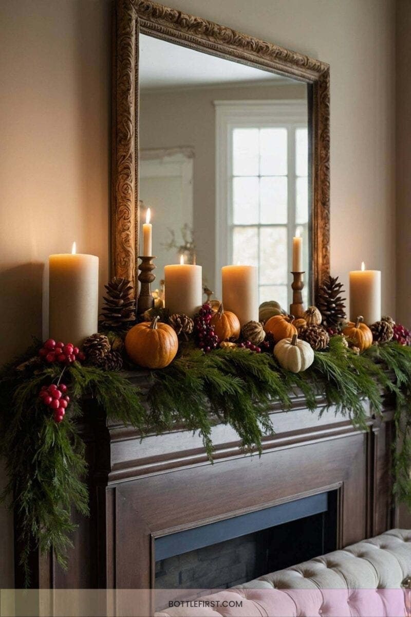 Understated Fireplace Decor