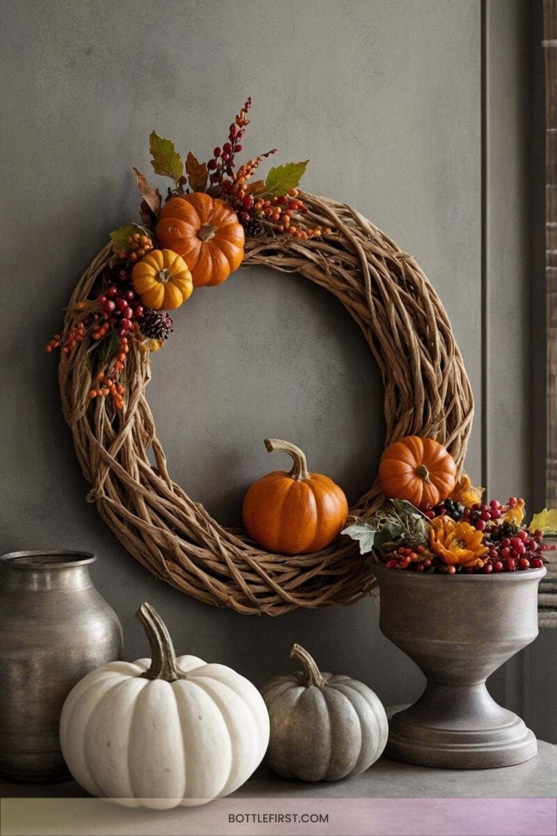 Wooden Pumpkin Decor