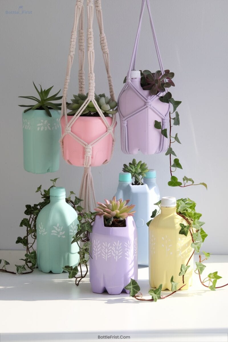 Recycled Bottle Planters