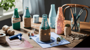 Upcycled Starbucks Glass Bottle Crafts for Coffee Loving Crafters