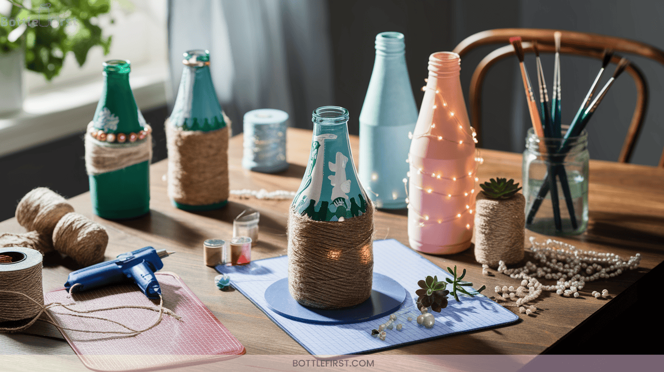 Upcycled Starbucks Glass Bottle Crafts for Coffee Loving Crafters