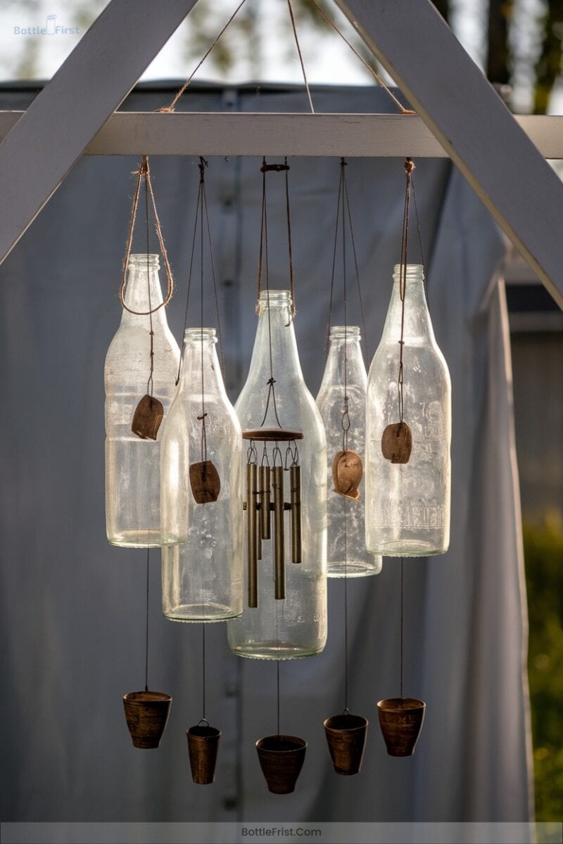 Milk Bottle Wind Chimes