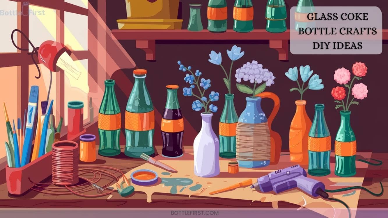 Iconic Glass Coke Bottle Crafts DIY Ideas for Retro Inspired Decor
