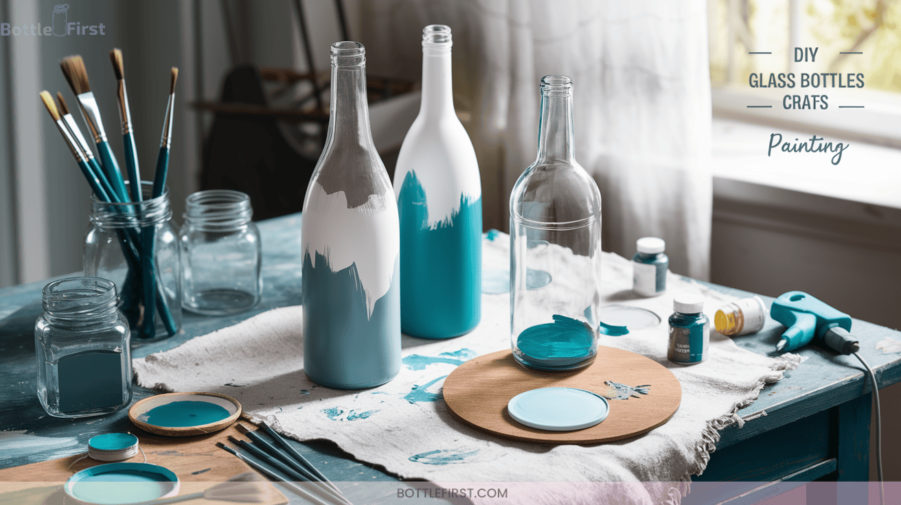DIY Glass Bottle Painting Crafts Turn Trash into Masterpieces