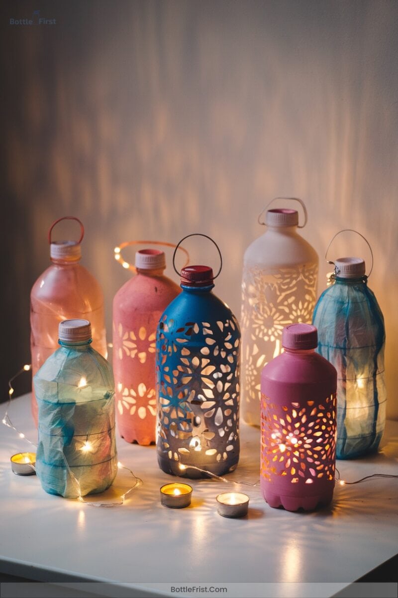 Decorative Bottle Lanterns