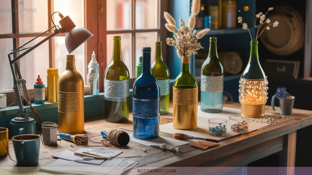 Impressive Large Wine Bottle Crafts for Statement Decor