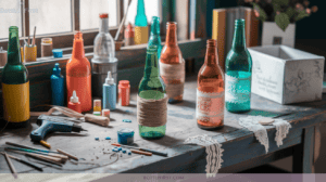 Retro Glass Pop Bottle Crafts for Nostalgic DIY Enthusiasts