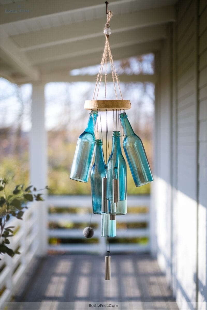 Wine Bottle Wind Chimes