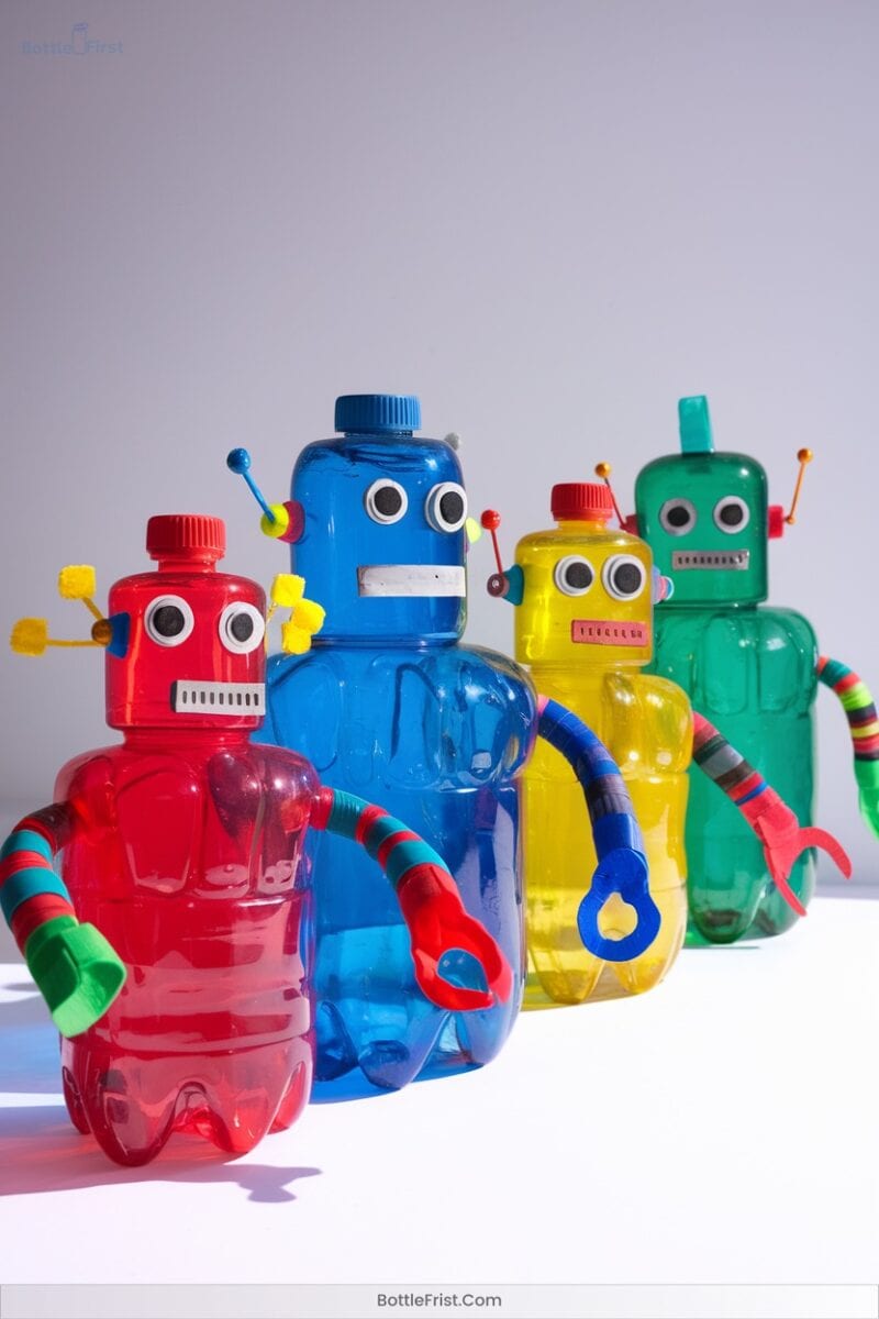 Color Coded Bottle Robots