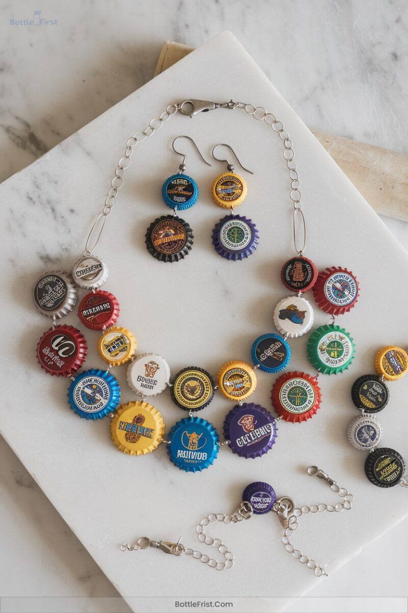 Bottle Cap Jewellery Creations