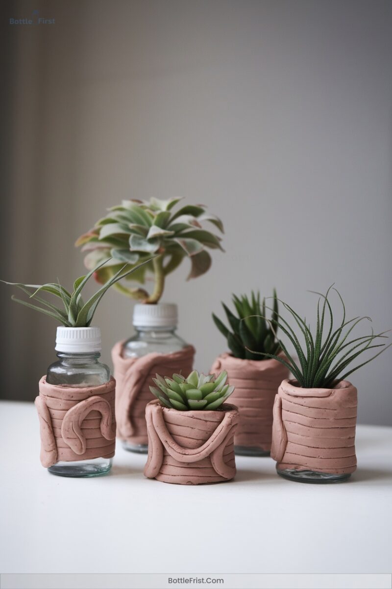 Miniature Planters With Air Dry Clay