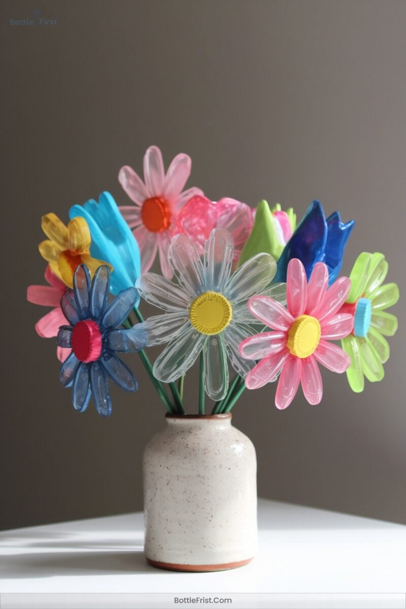 Plastic Water Bottle Flowers