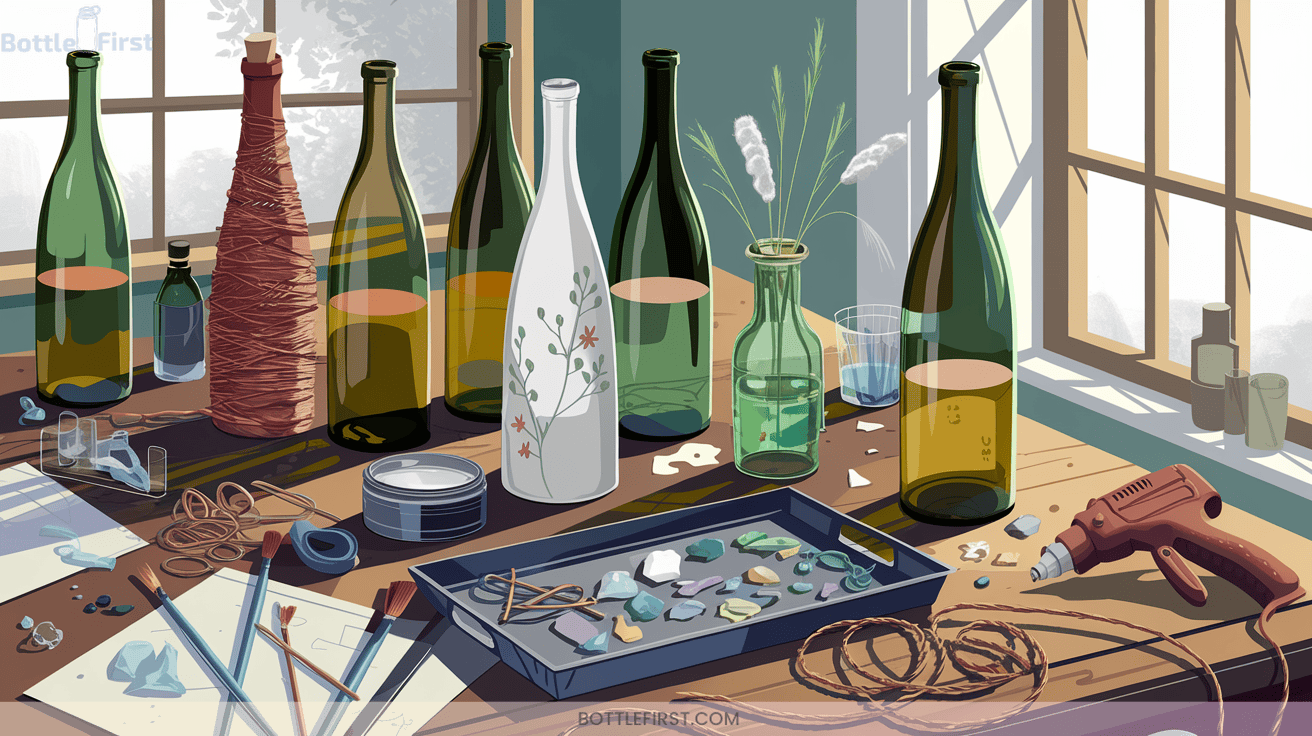 Elegant Glass Wine Bottle Crafts Ideas for Sophisticated Entertaining