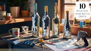 Reflective Wine Bottle Crafts Mirror Projects to Brighten Spaces