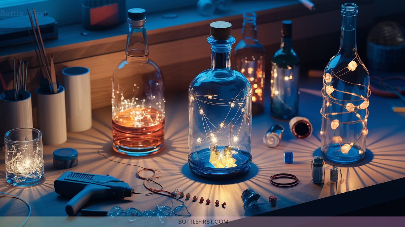 Illuminating Liquor Bottle Crafts Lights Edition
