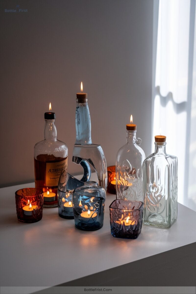 Crafting Unique Candle Holders From Bottles