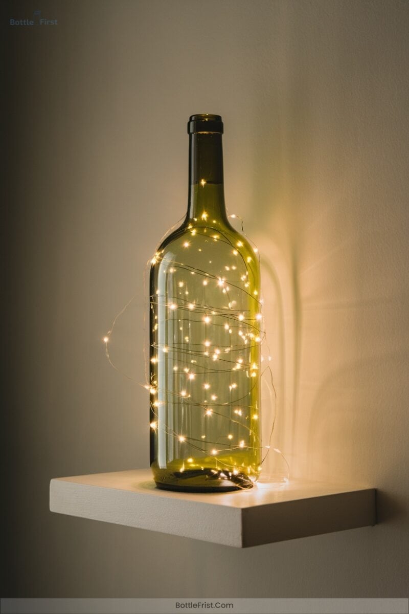Wine Bottle String Light Decor