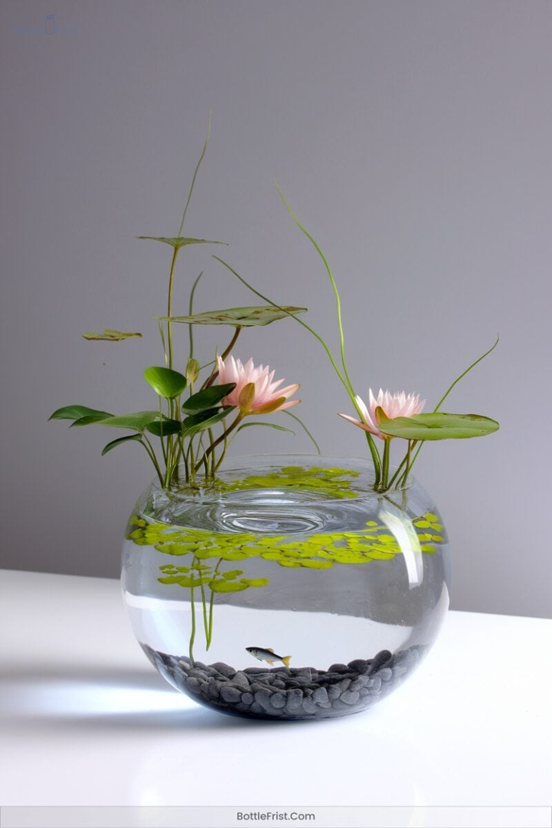 Transforming Bottles Into Planter Ponds