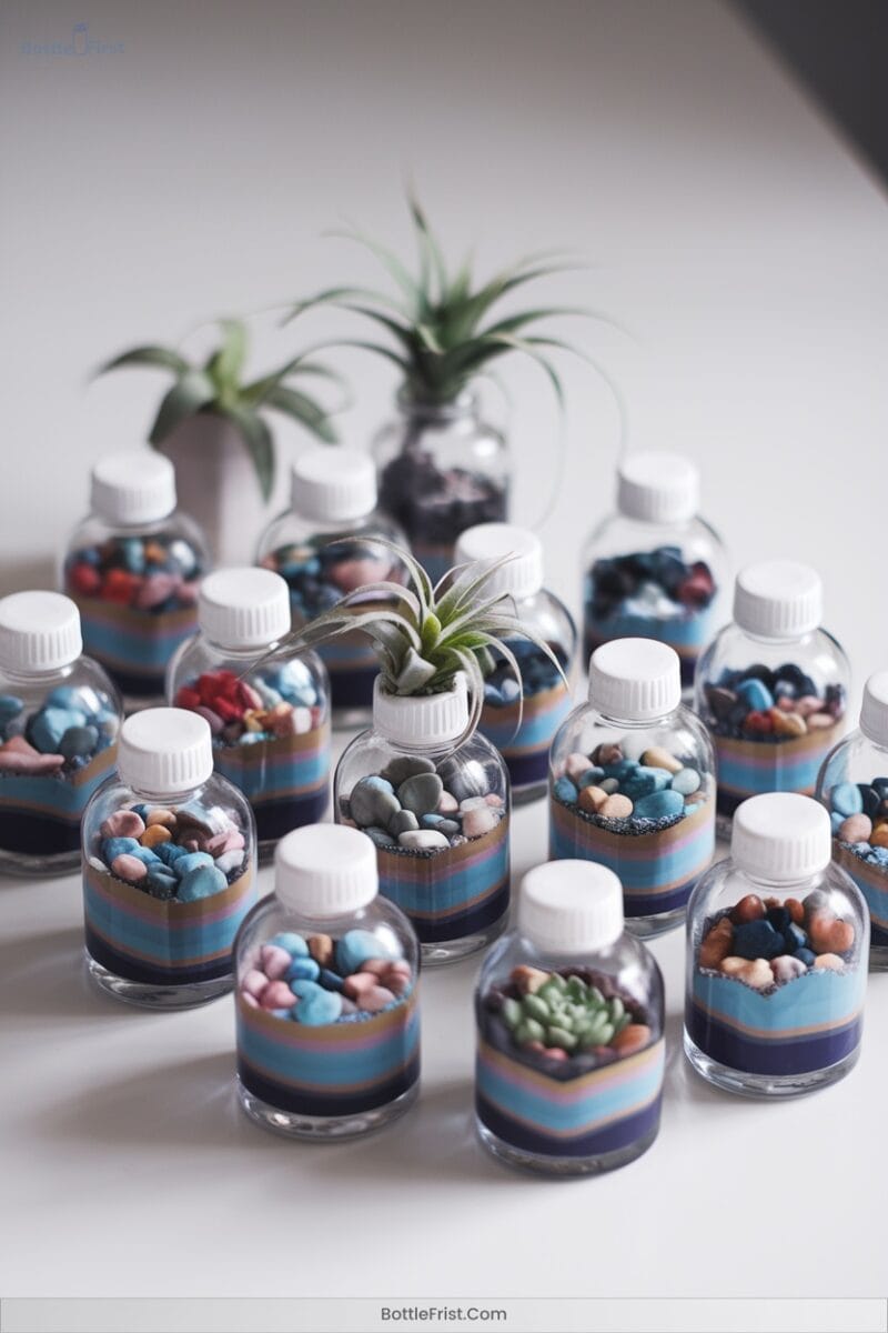 Tiny Terrariums With Decorative Rocks