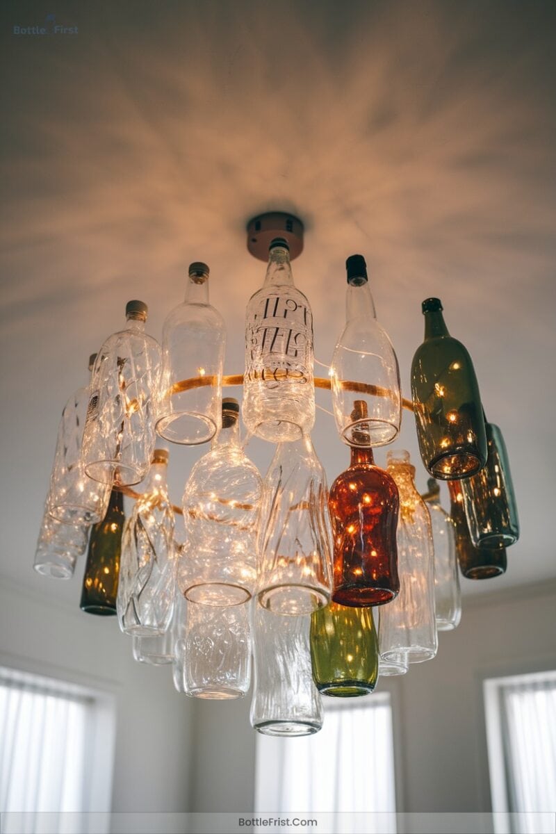 Building a Stunning Chandelier With Recycled Bottles