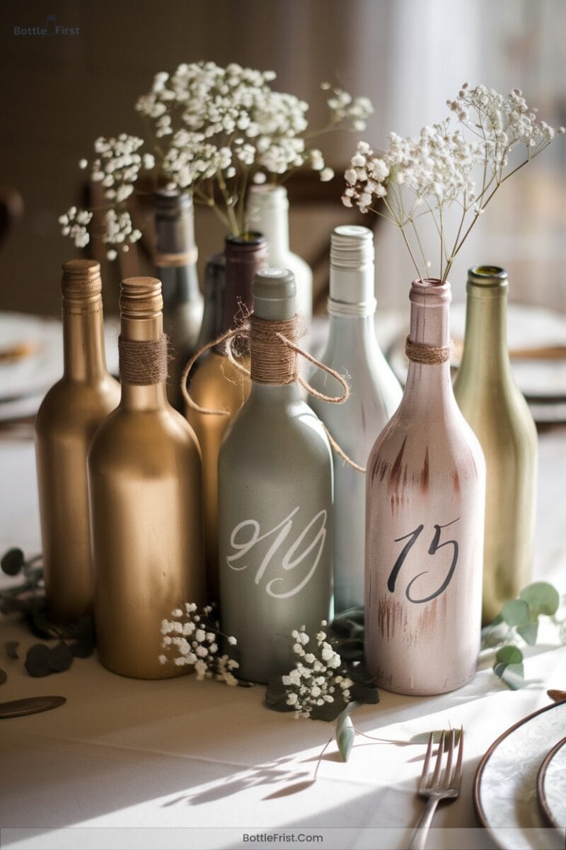 Rustic Spray Painted Tablescapes