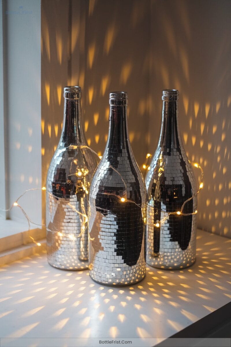 Ambient Light Reflective Wine Bottles