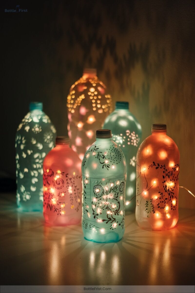 Glowing Bottle Decorations