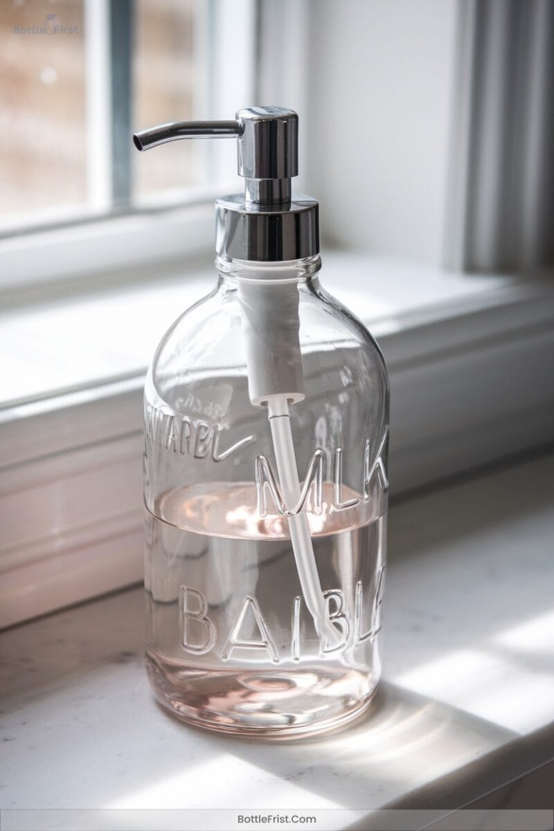 Milk Bottle Soap Dispensers